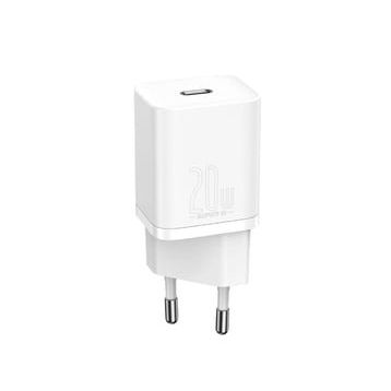 Baseus Super Si Ccsup-B02 PD 20 w Beyaz Güç Adaptörü