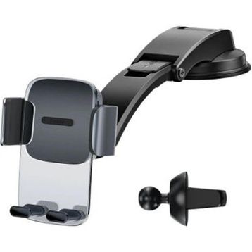 Baseus SUYK000001 Easy Center Siyah Araç Telefon Tutucu Set