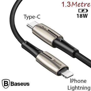 Baseus Waterdrop Type-C To iPhone PD18 W Hızlı 1.3 mt Şarj Kablosu