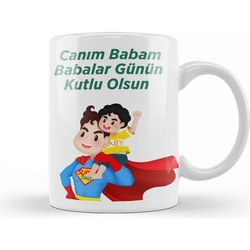Baskı Dükkanı 04 Babalar Günü Kupa Bardak