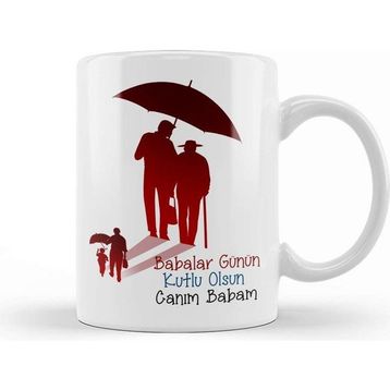 Baskı Dükkanı 052 Babalar Günü Kupa Bardak