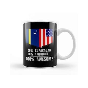 Baskı Dükkanı 50% Danish 50% American 100% Awesome Immigrant Kupa