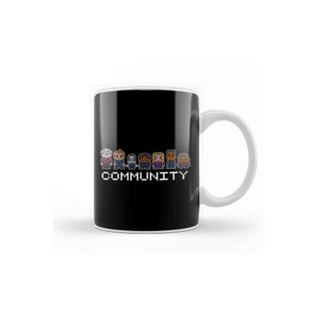 Baskı Dükkanı 8 Bit Community Logo Kupa