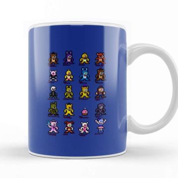 Baskı Dükkanı 8 Bit Fnaf World Kupa