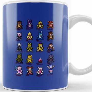 Baskı Dükkanı 8 Bit Fnaf World Kupa