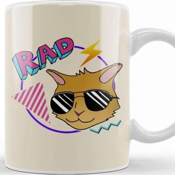 Baskı Dükkanı 80S Rad Cat Kupa