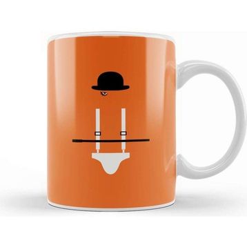 Baskı Dükkanı A Clockwork Orange Frame Movie Silhouette Kupa