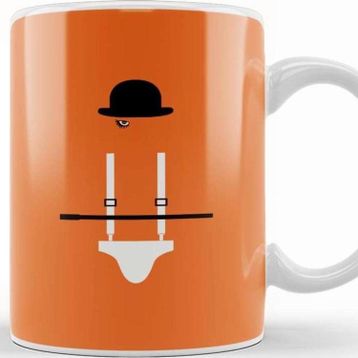 Baskı Dükkanı A Clockwork Orange Frame Movie Silhouette Kupa
