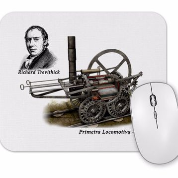 Baskı Dükkanı A Primeira Locomotiva Mouse Pad