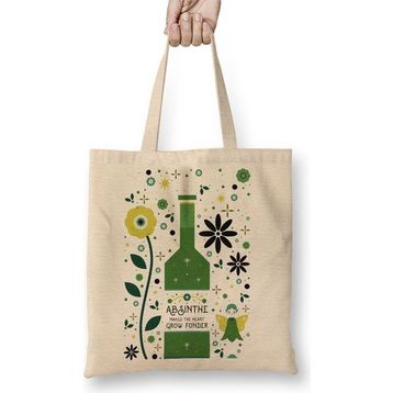 Baskı Dükkanı Absinthe Yeşil Peri Bez Çanta
