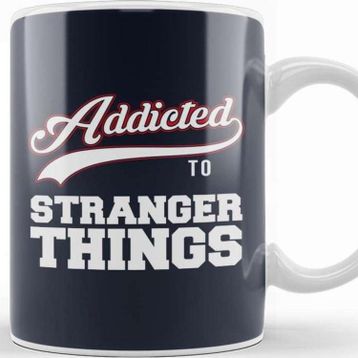 Baskı Dükkanı Addicted To Stranger Things Baseball Font Kupa
