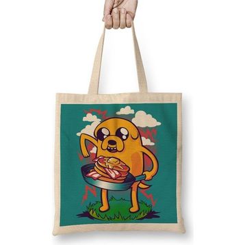 Baskı Dükkanı Adventure Time Bacon Pancakes 03 Bez Çanta