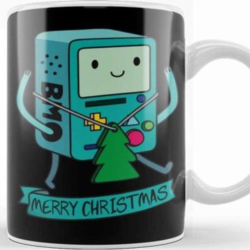 Baskı Dükkanı Adventure Time Bmo Merry Christmas Kupa