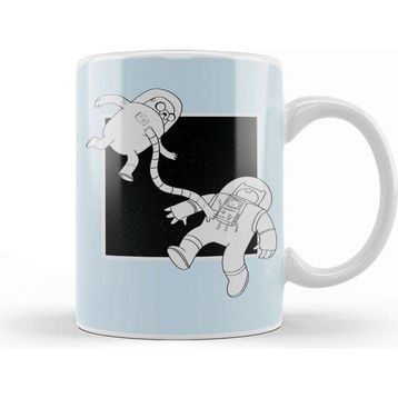 Baskı Dükkanı Adventure Time in Space Without Text Kupa