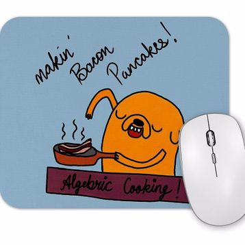 Baskı Dükkanı Adventure Time Making Bacon Pancakes Mouse Pad