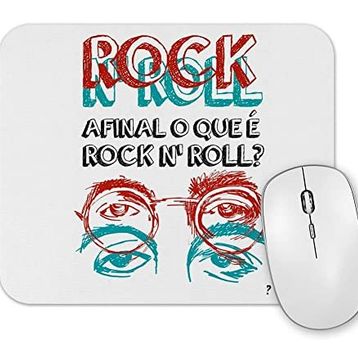 Baskı Dükkanı Afinal O Que E Rockroll Mouse Pad