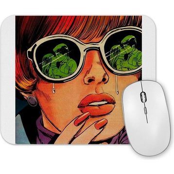 Baskı Dükkanı Ağlayan Kadın Mouse Pad