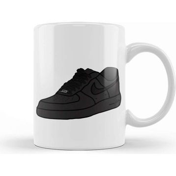 Baskı Dükkanı Air Force 1 Black Air Force Ones Kupa