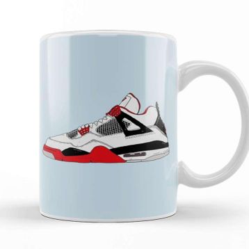 Baskı Dükkanı Air Jordan 3 White Cement Kupa