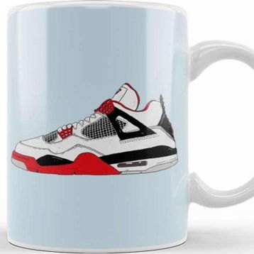 Baskı Dükkanı Air Jordan 3 White Cement Kupa
