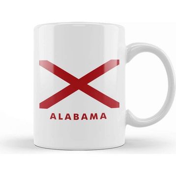 Baskı Dükkanı Alabama State Flag Kupa