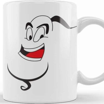 Baskı Dükkanı Aladdin Genie Face Kupa