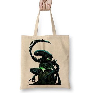Baskı Dükkanı Alien Bez Çanta