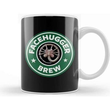 Baskı Dükkanı Alien Facehugger Brew Coffee Starbucks Kupa