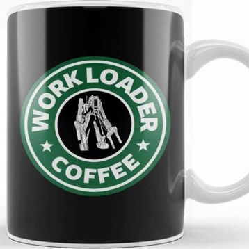 Baskı Dükkanı Alien Work Loader Coffee Starbucks Kupa