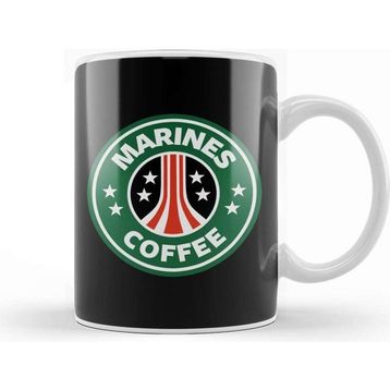 Baskı Dükkanı Aliens Marines Coffee Starbucks Kupa