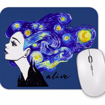 Baskı Dükkanı Alive Vincent Van Gogh Mouse Pad