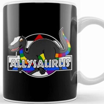 Baskı Dükkanı Allysaurus Pride Dinosaur Kupa