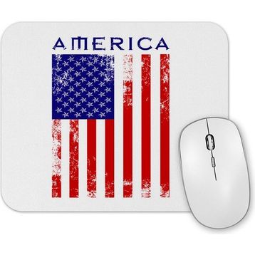 Baskı Dükkanı Amerika Bayrağı Mouse Pad