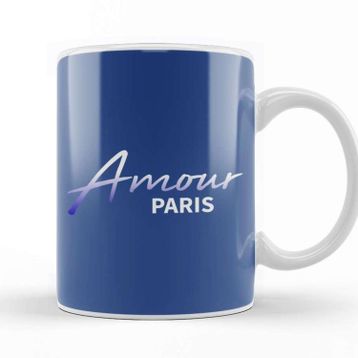 Baskı Dükkanı Amour Paris Slogan Kupa