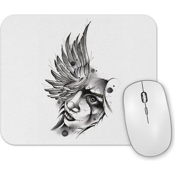 Baskı Dükkanı Angel Sketch Mouse Pad