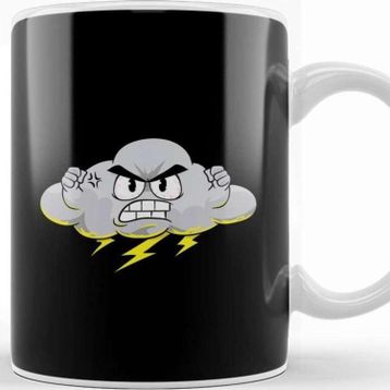 Baskı Dükkanı Angry Cloud With Lightning Thunderstorm Weather Kupa