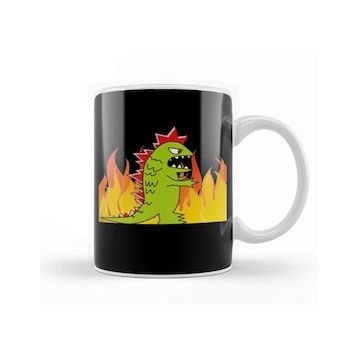 Baskı Dükkanı Angry Godzilla Kupa