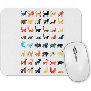 Baskı Dükkanı Animal World Mouse Pad
