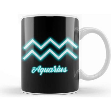 Baskı Dükkanı Aquarius Zodiac Sign Kupa
