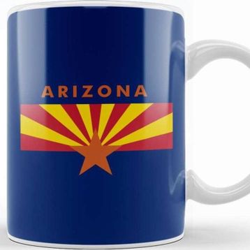 Baskı Dükkanı Arizona State Flag Kupa