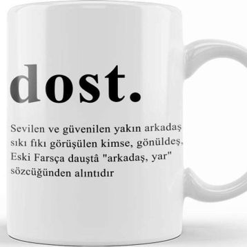 Baskı Dükkanı Arkadaşa Hediye Kupa