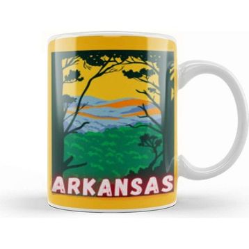 Baskı Dükkanı Arkansas Love Art Kupa