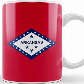 Baskı Dükkanı Arkansas State Flag Kupa