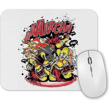 Baskı Dükkanı Arrgh Boliche Cartoon Mouse Pad