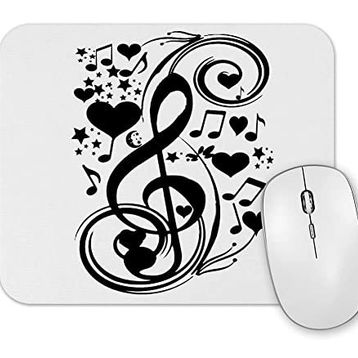 Baskı Dükkanı Ask Müzik Nota Mouse Pad