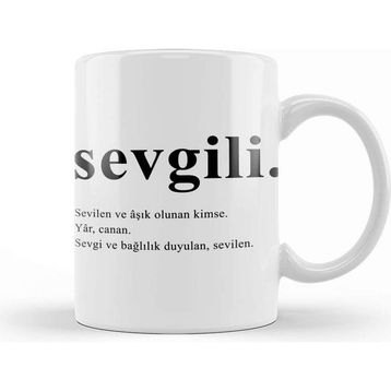Baskı Dükkanı Aşkına Sevgiline Hediye Kupa