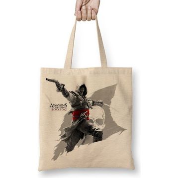 Baskı Dükkanı Assassin Creed Black Flag Bez Çanta