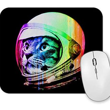 Baskı Dükkanı Astronot Cat Kedi Mouse Pad