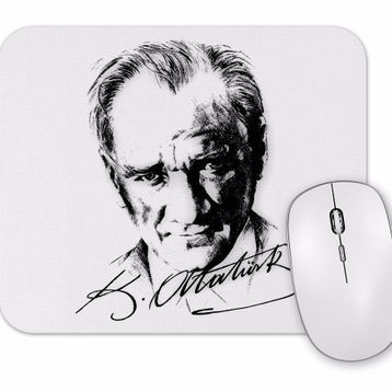 Baskı Dükkanı Atatürk İmzalı 1 Mouse Pad