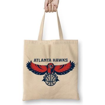Baskı Dükkanı Atlanta Hawks Old School Bez Çanta